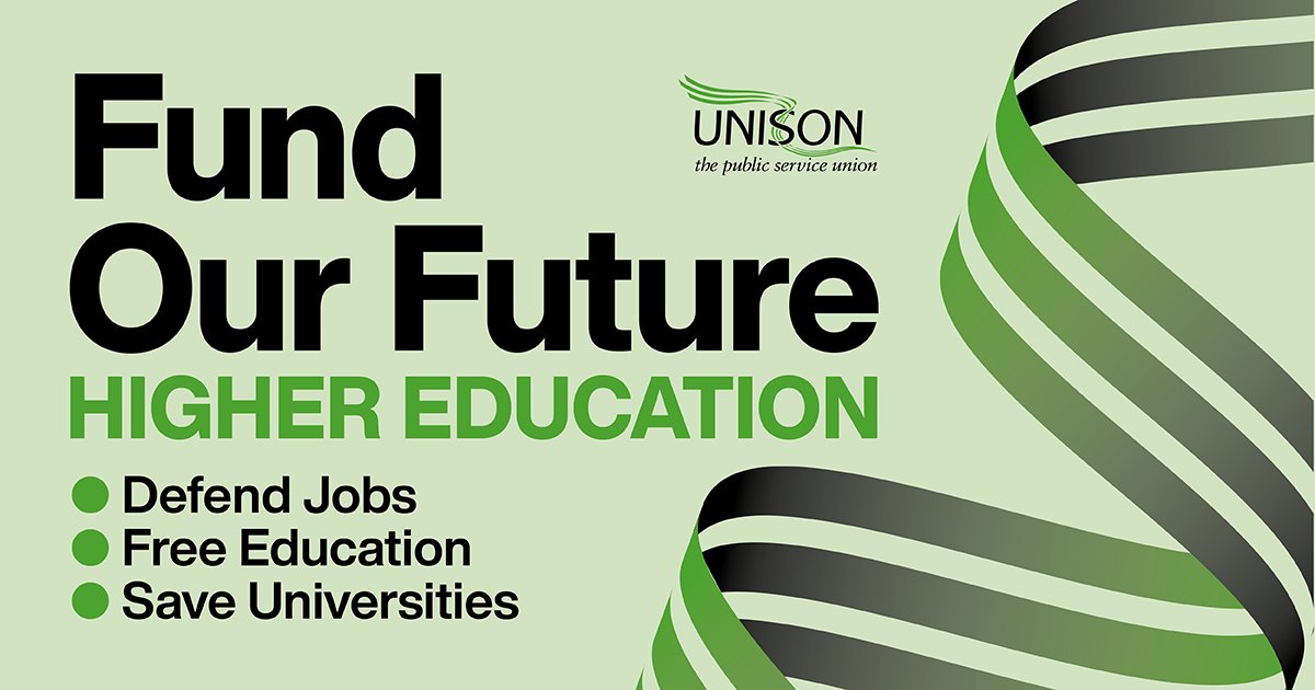 UNISON in Higher Education tweet media
