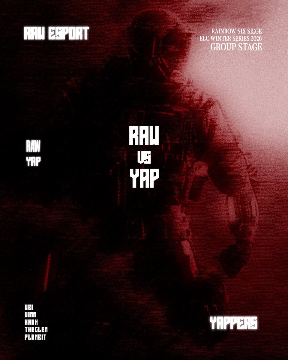 Ce soir 3ème journée de phase de groupe, pour ELC WINTER SERIES contre l’équipe anglaise Yappers 🇬🇧 go enchaîné sur une 3 victoires d’affilée ⚫️🔴 GL HF au deux équipes 🏆