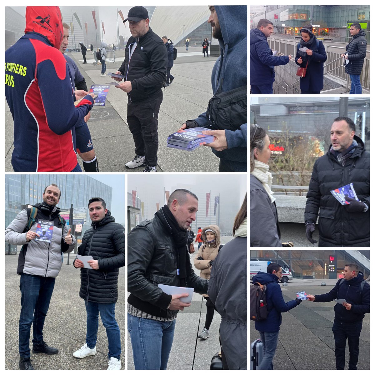 <a href="/AlliancePN78/">Alliance Police Nationale 78</a> est à La Défense, aux côtés du bureau Alliance 92.
Nos collègues vous protègent avec courage et professionnalisme, sans moyens suffisants sans protection juridique adaptée.
La Police nationale va mal, les citoyens aussi. #31janvier : on se mobilise. 👊🏻🇫🇷