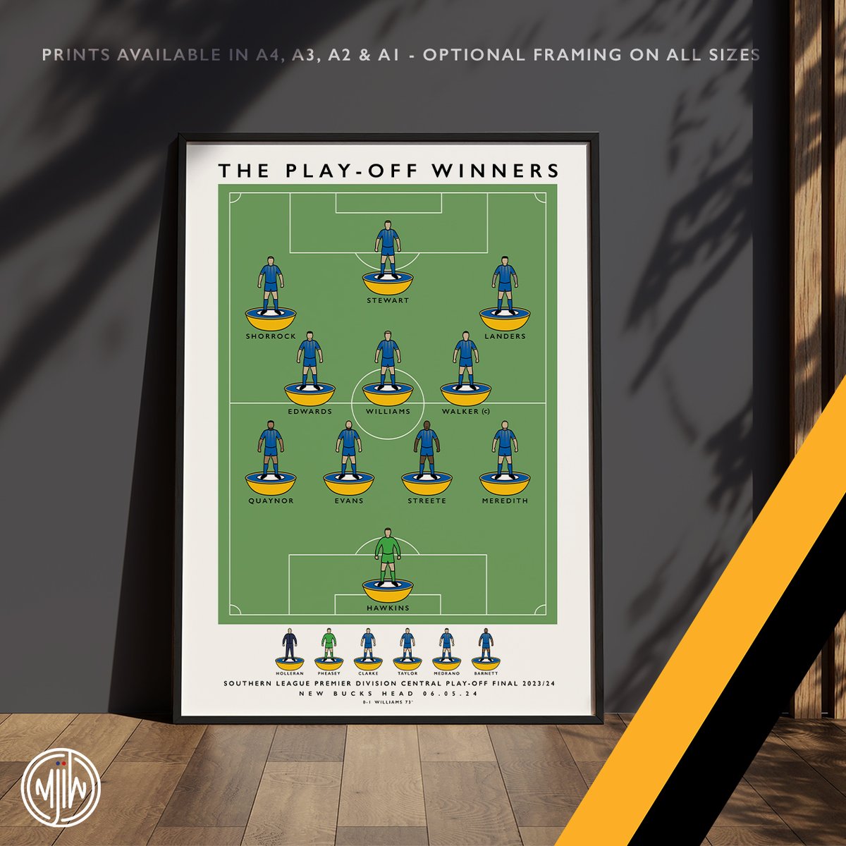 Leamington FC The Play-Off Winners 2024

Get 10% off with the discount code: MJIW-JAN-10

Shop now: matthewjiwood.com/subbuteo-teams…

Prints available in A4, A3, A2 &amp; A1 with optional framing

#LeamingtonFC #Brakes <a href="/LeamingtonFC/">Leamington FC ⚽️</a> <a href="/brakes_updates/">Unofficial Brakes</a> <a href="/Hollers07/">Paul Holleran</a> <a href="/rob_evans17/">Rob™</a> <a href="/walks22/">Adam Walker</a> <a href="/JQuaynor1/">JoshQ</a>