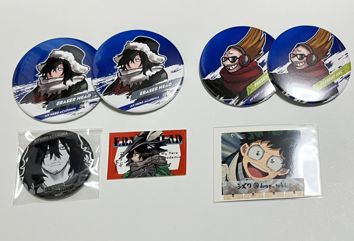 drop_trhk_'s tweet photo. (ツリー元詳細)
求 ✧ 定価＋送料

譲 ✧ 蛙吹,耳郎,相澤,マイク,荼毘,死柄木,トガ https://t.co/t4wWLFaQtJ