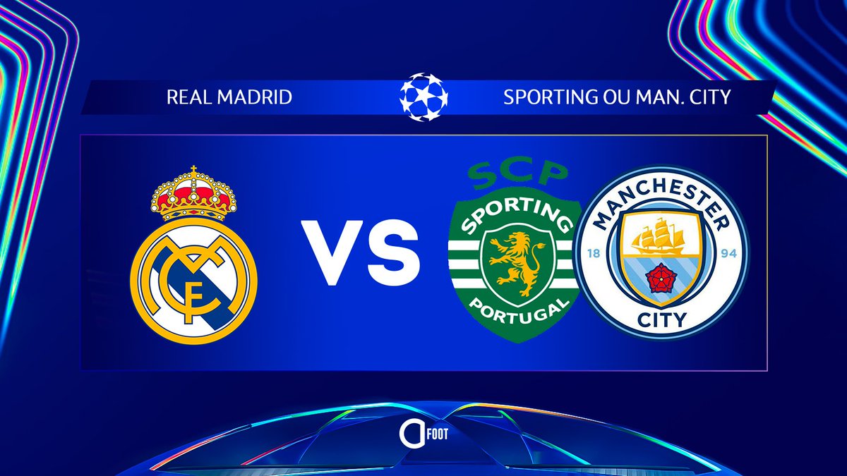 ActuFoot_'s tweet image. 🚨 En cas de qualification en huitièmes de finale, le Real Madrid 🇪🇸 affronter ou le 𝗦𝗣𝗢𝗥𝗧𝗜𝗡𝗚 🇵🇹 ou 𝗠𝗔𝗡𝗖𝗛𝗘𝗦𝗧𝗘𝗥 𝗖𝗜𝗧𝗬 🏴󠁧󠁢󠁥󠁮󠁧󠁿.