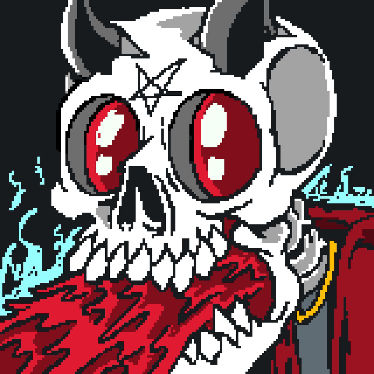 SickSkullGang's tweet image. # 64 sick warlock drawn and listed on @opensea 
#NFTCommunity #PolygonNFT