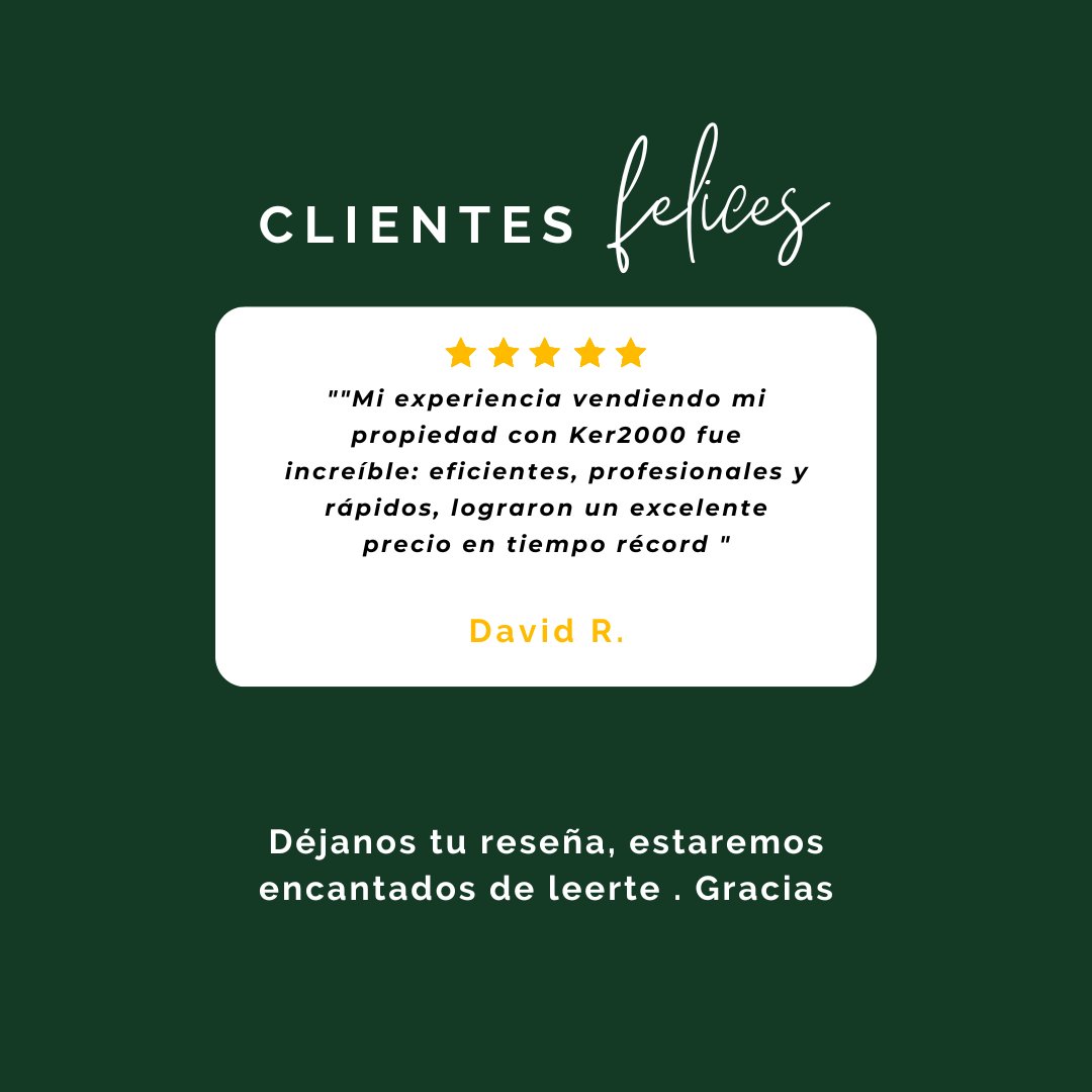 Ker2000Inmo's tweet image. Muchas gracias por vuestras opiniones 🙏

 #inmobiliaria #inmuebles #casa #venta #obranueva #casas #inversion  #apartamento #compra #alquiler #inmueble #apartamentos  #propiedades #consultorinmobiliario #agenteinmobiliario  #asesorinmobiliario #valladolid #bienesraices