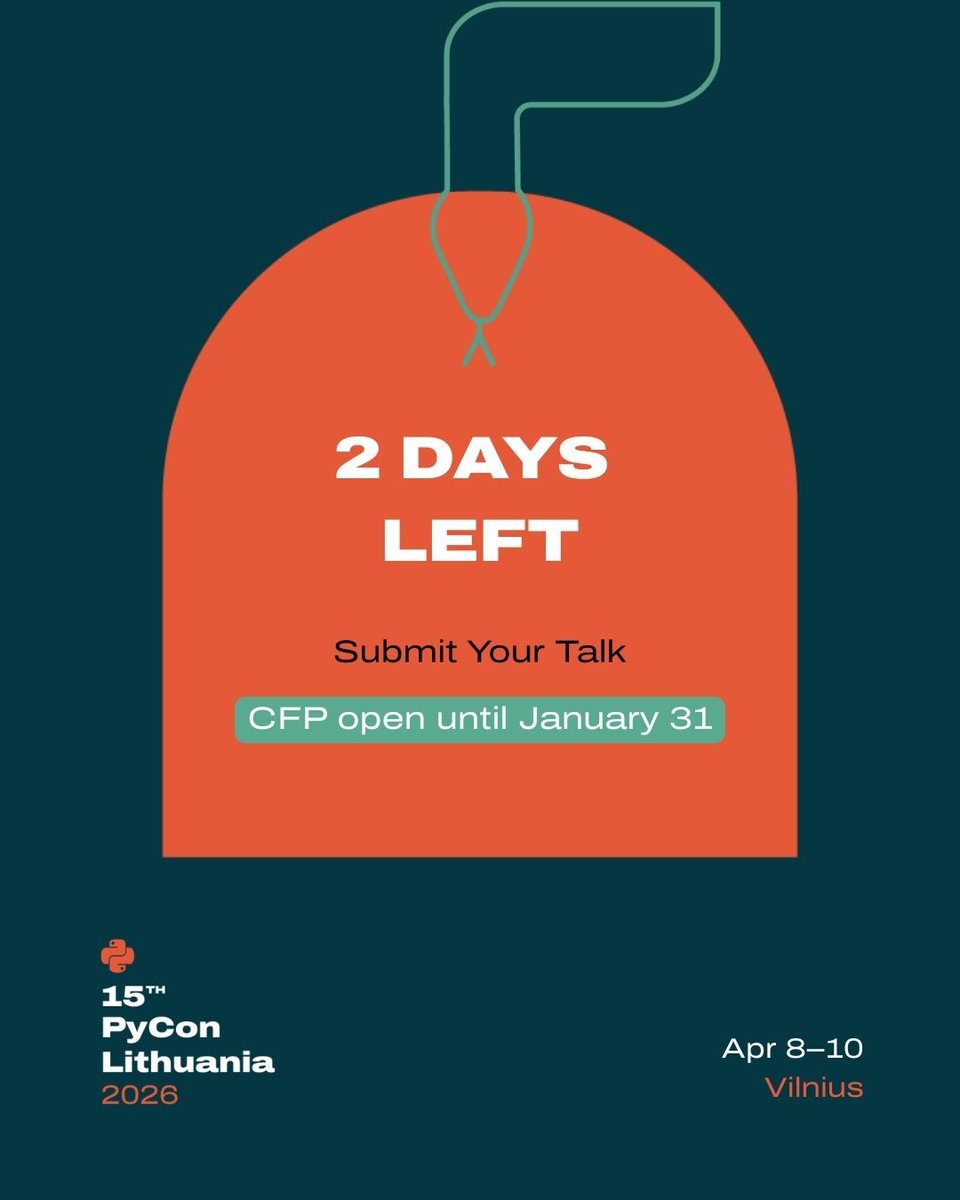 PyCon Lithuania tweet media