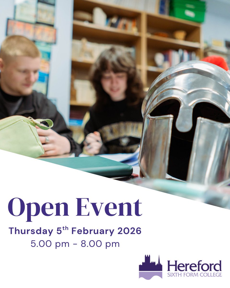 Hereford Sixth Form College tweet media
