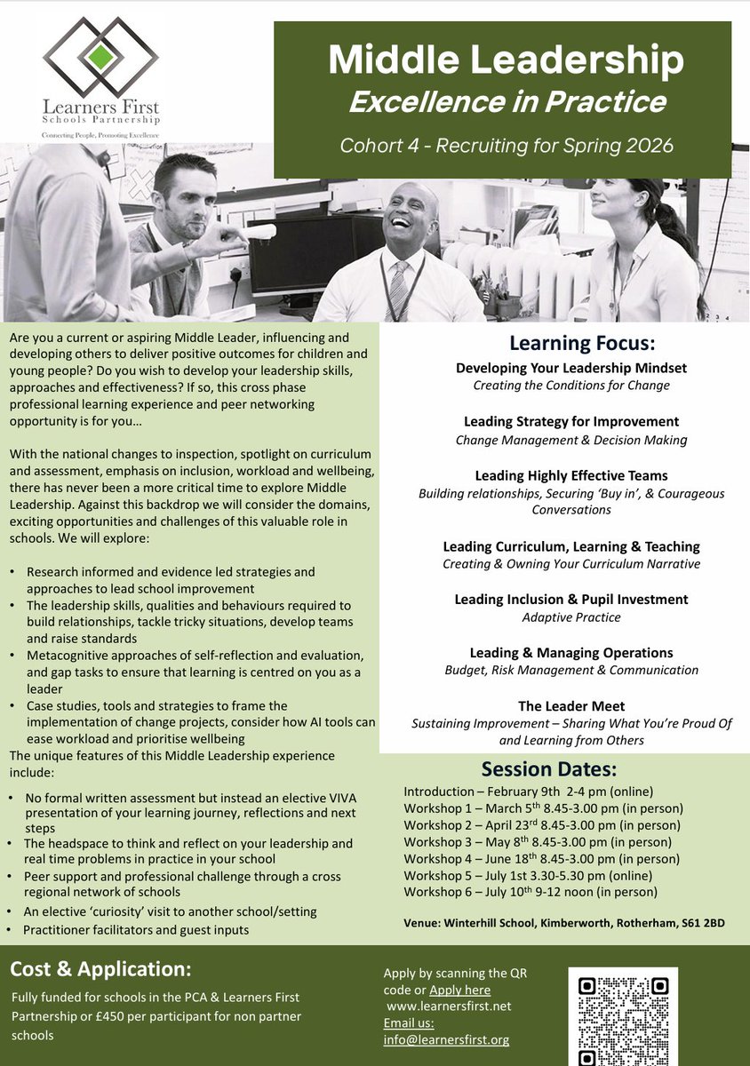 Learners First Schools Partnership tweet media