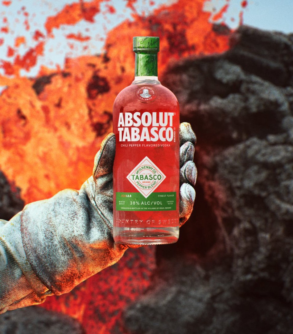 Dexerto's tweet image. Absolut Vodka has teamed up with Tobasco to make Absolut Tobasco, a chili pepper flavored vodka