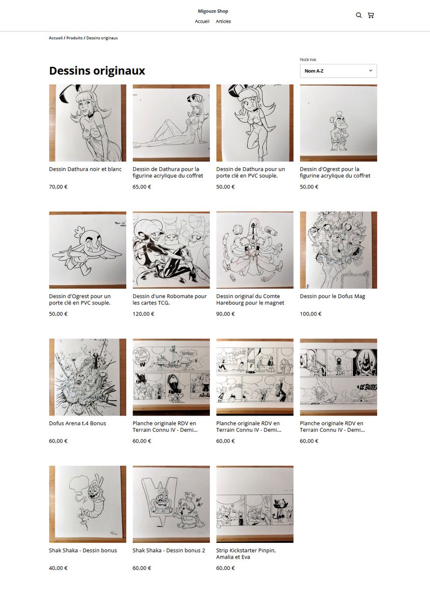 Mise à jour de ma boutique en ligne avec la catégorie "Dessins Originaux".  On y trouve de petites pièces à prix abordable. En ce moment, c'est compliqué niveau professionnel donc je multiplie mes sources de revenus. N'hésitez pas à partager ! Merci d'avance !☺⬇️Link ⬇️