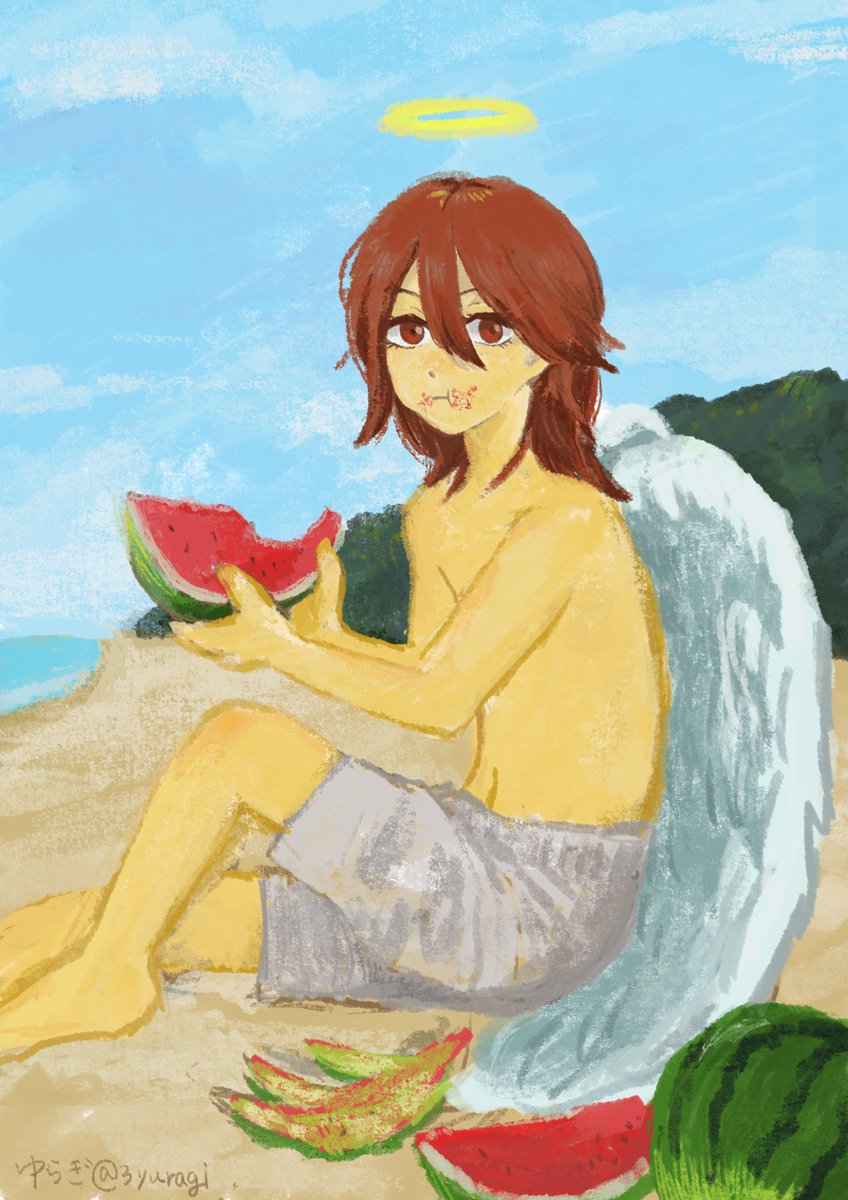 3yuragi's tweet image. スイカ