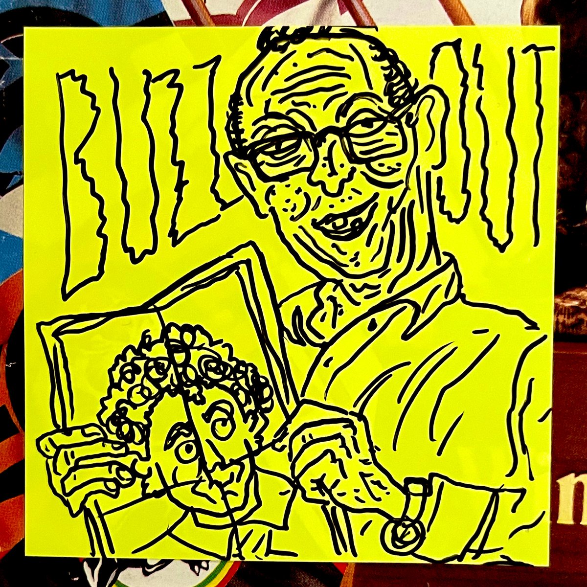BadlyDrawnRL's tweet photo. #BuzzOut 📳 ❌ 

Buzz marks his retirement by revealing that he is a big Matt Petersen fan from way back! https://t.co/p5mHybLptI