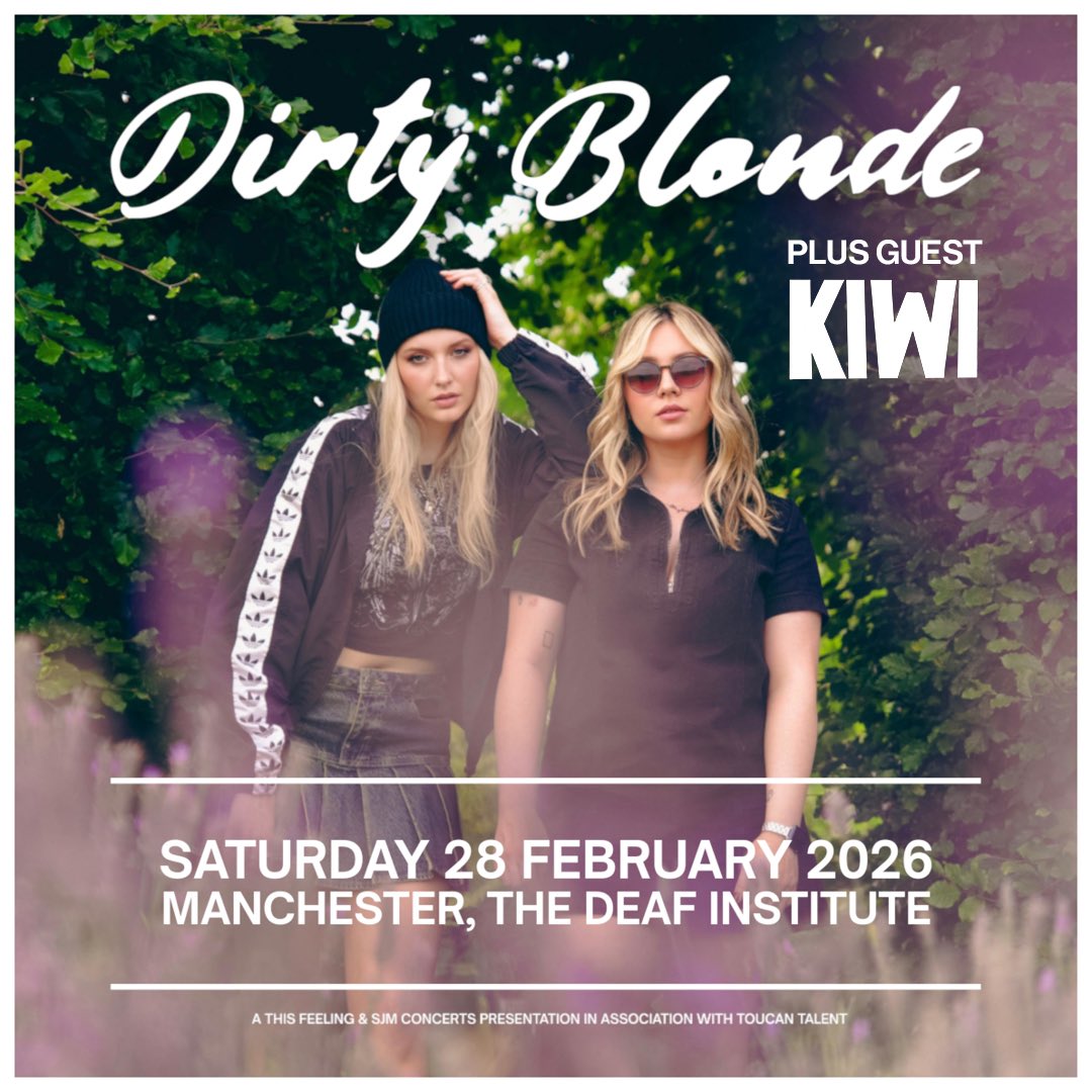 KiwiBand_'s tweet photo. 🚨 Manchester 🚨 
Buzzing to be hopping on support for Dirty Blonde in Feb! 
——
Thanks to @This_Feeling for having us x
——
🗓️ 28th Feb 
📍 @DeafInstitute | Manchester
🎫 https://t.co/GdI2Nj7vgu https://t.co/Dv21EbDRDk
