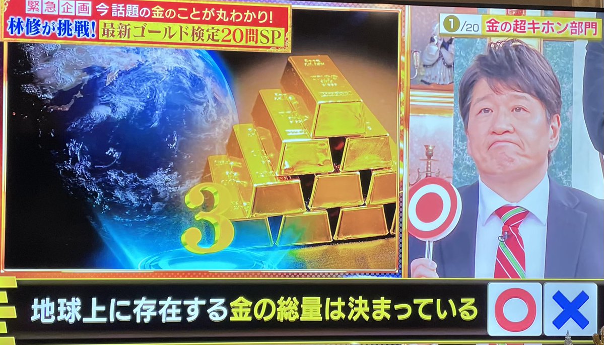 テレビでゴールドの番組やってました、こういうのも天井サインのはずですが、、