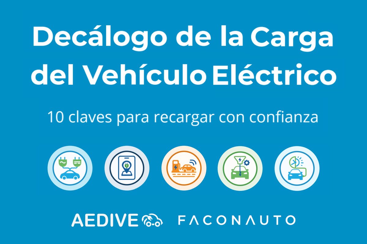 AEDIVE's tweet photo. 📝 «@Faconauto_com y #AEDIVE presentan el segundo Decálogo del Vehículo Eléctrico, centrado en la carga segura y el uso cotidiano»

📎 Consulta todos los detalles en nuestra Nota de Prensa 👉 https://t.co/aXvqTq5IoA

#MovilidadEléctrica #Recarga #VehículoEléctrico https://t.co/altsLidO5z