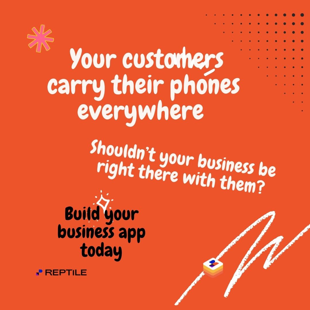 💡 Your customers carry their phones everywhere.  Shouldn’t your business be right there with them? Be the brand they keep close,literally.
📲 Build your business app today:
 👉 reptile.app/solutions/entr…
Discover our new AI search service today: reptile.app/why-reptile/ai…
#ReptileApp