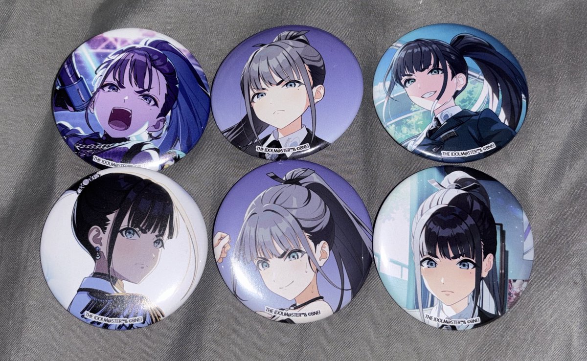 燕の缶バッジ届いた！ 10個買って6種類全部出たので万々歳。 #学マス