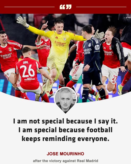 Football keeps reminding us how special Jose Mourinho is 🤩