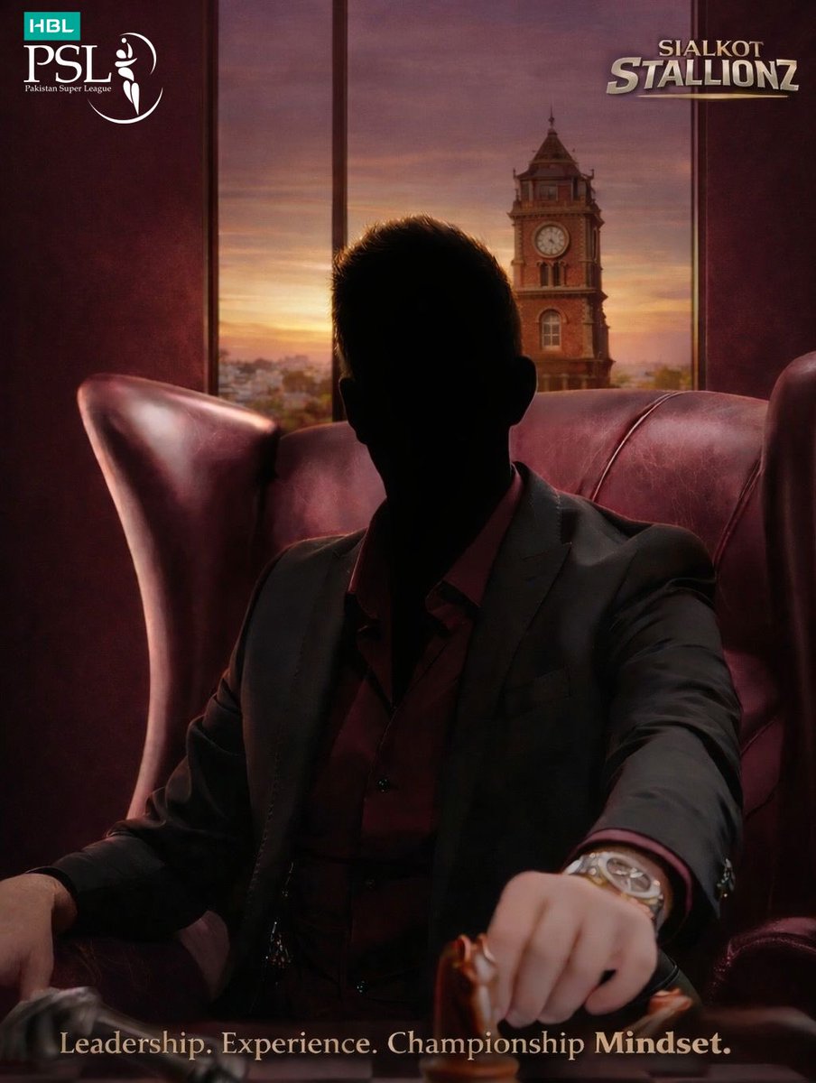 𝑳𝒆𝒂𝒅𝒆𝒓𝒔𝒉𝒊𝒑. 𝑬𝒙𝒑𝒆𝒓𝒊𝒆𝒏𝒄𝒆. 𝑾𝒊𝒏𝒏𝒊𝒏𝒈 𝑫𝑵𝑨.

Head Coach announcement, tonight at 8 PM. 🕗

Hint: 𝐅𝐨𝐫𝐦𝐞𝐫 𝐀𝐮𝐬𝐭𝐫𝐚𝐥𝐢𝐚𝐧 𝐂𝐚𝐩𝐭𝐚𝐢𝐧, 𝐚𝐧𝐲 𝐠𝐮𝐞𝐬𝐬𝐞𝐬? 👀

#SialkotStallionz #PSL