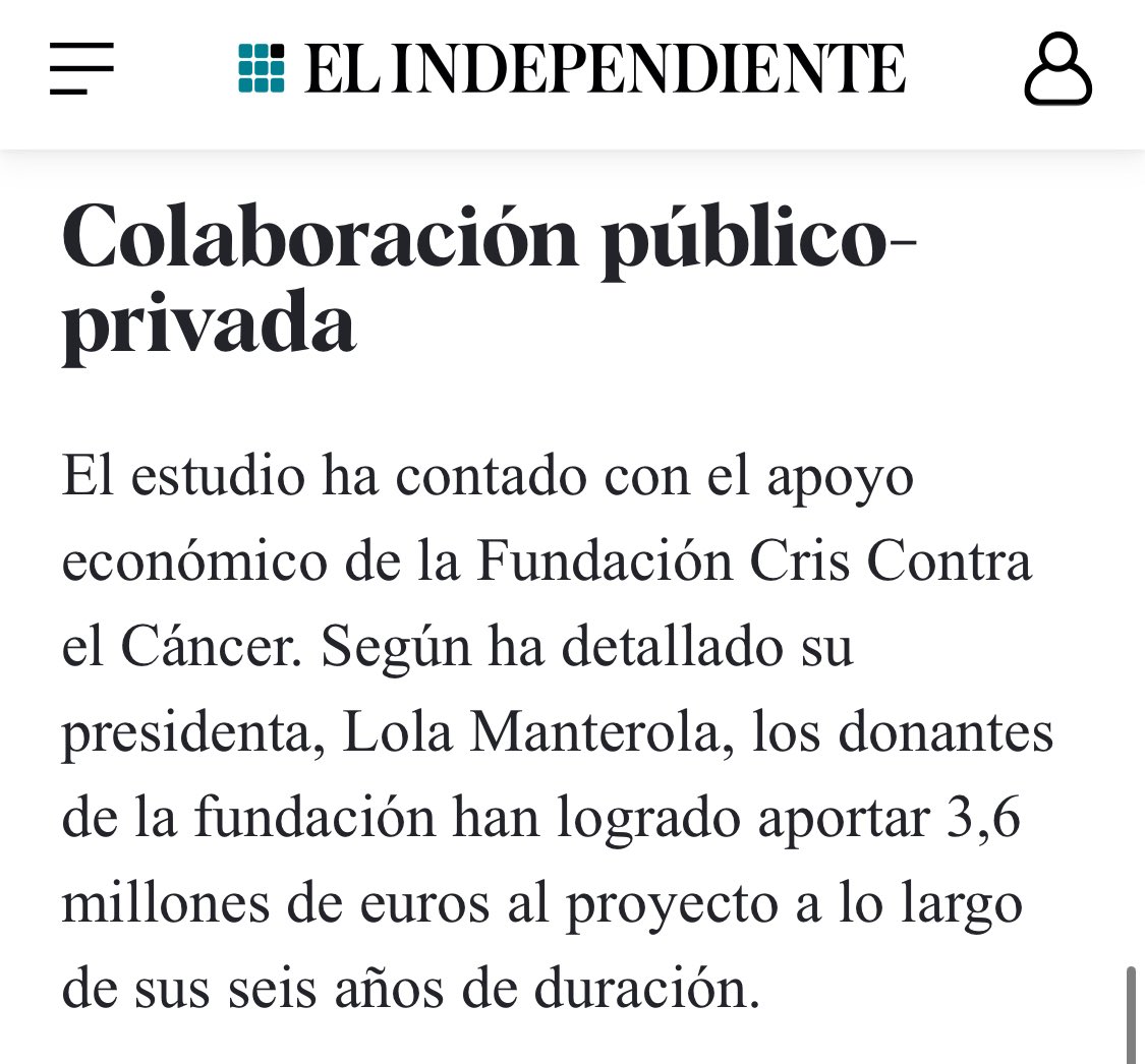 ¿Sabéis cuánto ha invertido el Estado en los organismos públicos dedicados a la investigación sobre el cáncer en los últimos 7 años (ISCIII, CdTi, AEI, CNIO)?

➡️ Casi 1.000 milloncetes de €.

¿Y cuánto ha metido en los últimos 6 años la fundación esa privada que estáis diciendo