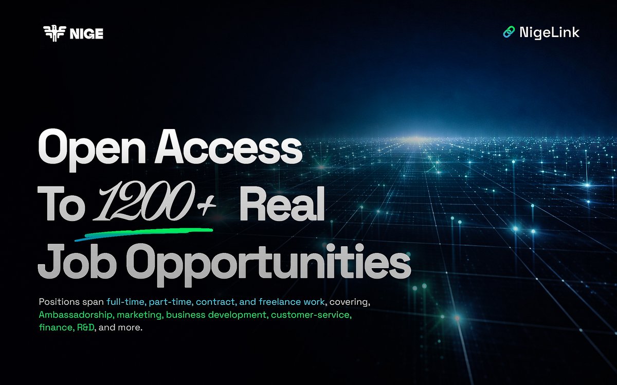 NigeOfficial's tweet image. 🌍 Talent has never been the problem. Access has.

Since the launch of NigeLink on January 8th, we’ve had many questions about where these opportunities come from and why they exist. The answer is rooted in very real business needs.

Through @samaviconsult and @StephySamavi, we…