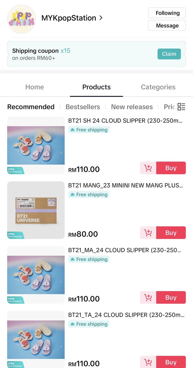 🚨 BIG NEWS, ARMY! 🚨 
mykpopstation is officially LIVE on Shopee &amp; TikTok Shop! ✨

Get your Official BT21 merch delivered straight to your door in Malaysia 🇲🇾!

🧡 Shop on Shopee: @/kpopstationmy 
⚫ Shop on TikTok: @/mykpopstation

#btsinkl #pasarbts