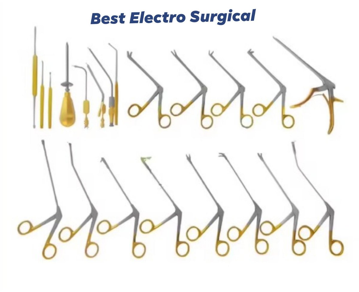 SurgicalElectro's tweet image. ✨Premium FESS ENT Instruments Set✨
German stainless steel • Precision •Reusable
Ideal for FESS &amp;amp; endoscopic sinus surgery.
Manufacturer &amp;amp; Exporter
📦OEM &amp;amp; Bulk Orders Customization Available
+92-329-6320000
info@bestelectrosurgical.com
#FESS #ENTInstruments #EndoscopicSurgery