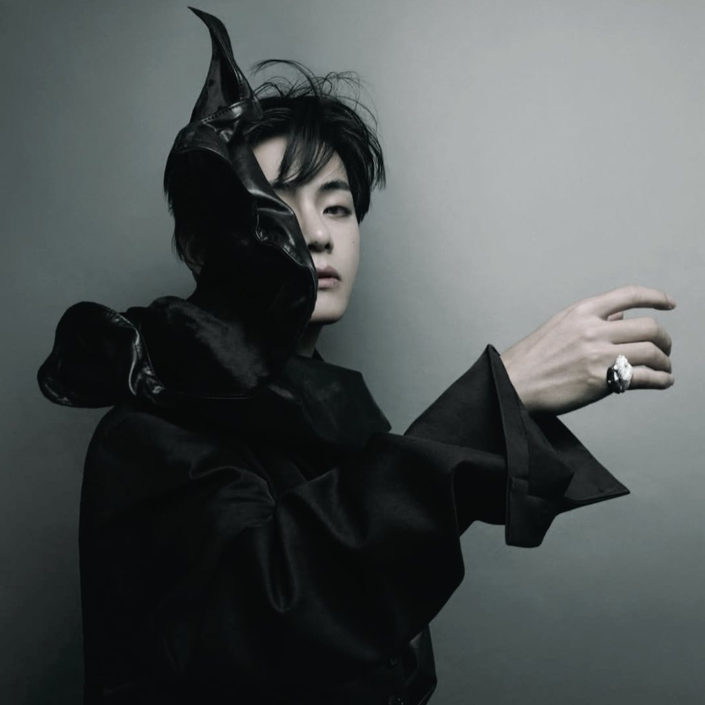 Toehynug's tweet image. Pierces through the veil with the quiet authority of old bloodlines reimagined for a new century; Cartier's diamonds whisper against the texture of ebony silk, catching fleeting starlight in their facets, while every controlled line of his expression speaks of power.