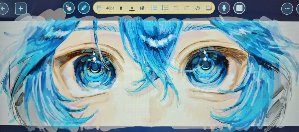 休み時間に描いてる