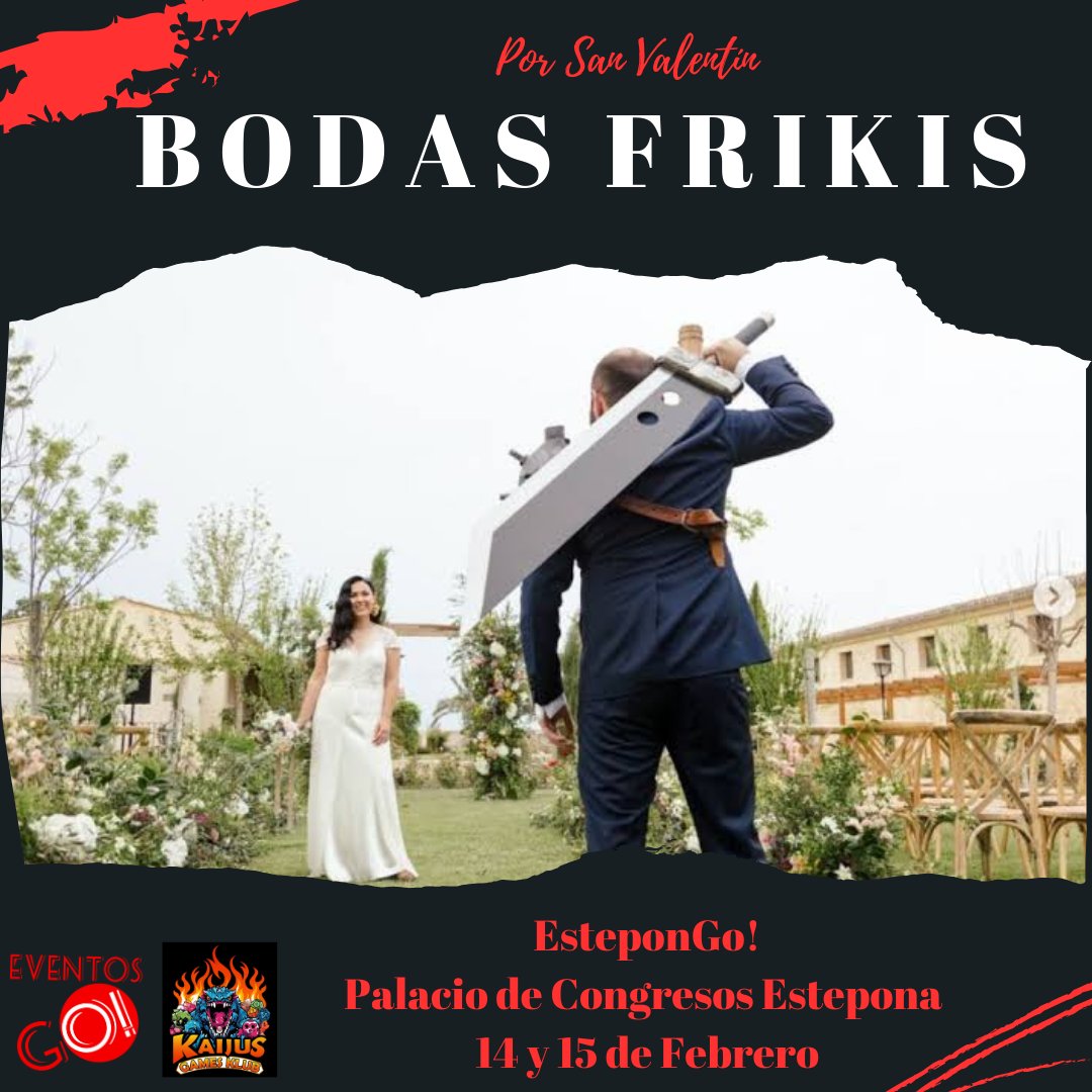 Que mejor que el fin de semana de los enamorados para poder llevar a cabo tu boda friki sobre el escenario de #estepongo2026 gracias a @heskeyylanina