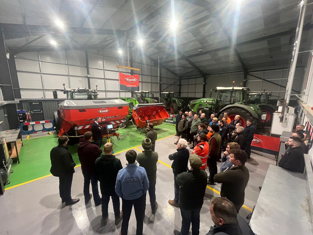 KUHN_UK's tweet photo. A big thanks to everyone who joined us at the KUHN fertiliser clinic at TR Machinery, Newport last night. Brilliant turnout despite a dark January evening - great to see so many faces! 
We’re back tonight at 6.30pm at RVW Pugh, Churchstoke. Hope to see you there!
#bestrongbekuhn https://t.co/iVDEmttrCR