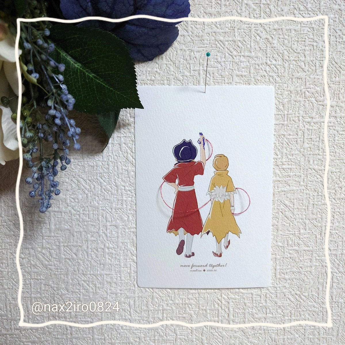 龍羽カード企画用のポストカード、こんな感じになりました！ イラスト