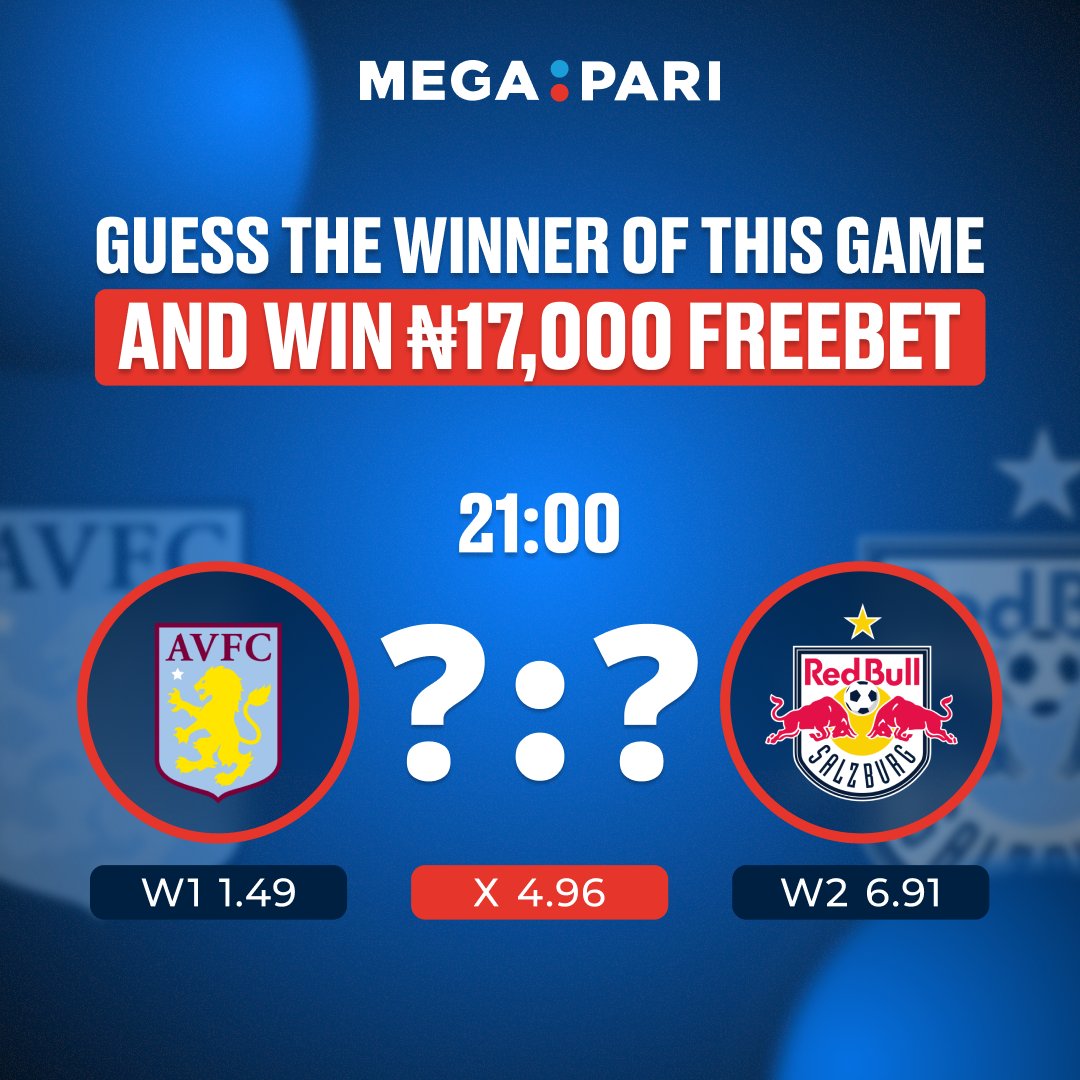 🚨FREEBET ALERT

Rules: 
👉Follow us on X, Like + RT and tag 2 friends 
👉Drop your answer + Megapari ID in the comments
🏆One entry per person 
🇳🇬20 Lucky Nigerian winners will be announced on 02/02
⚠️Only X entries counts

#Megapari #FreeBet #NigerianBettors #WinBig #XContest
