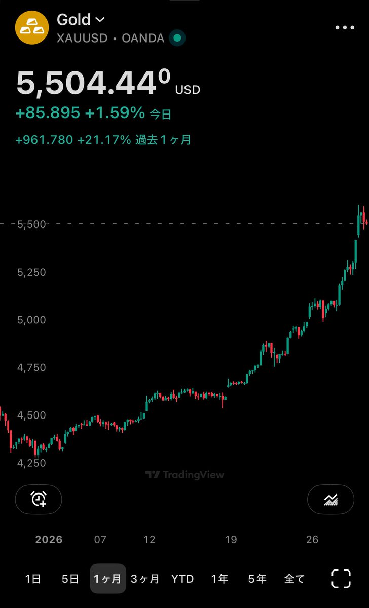 ゴールド・シルバー、更に銅まで上がり出したようだな。貴金属バブル相場。 TLの雰囲気を見ると、そろそろクライマックス。 バブった資金はビットコイン にいくらか流れる。