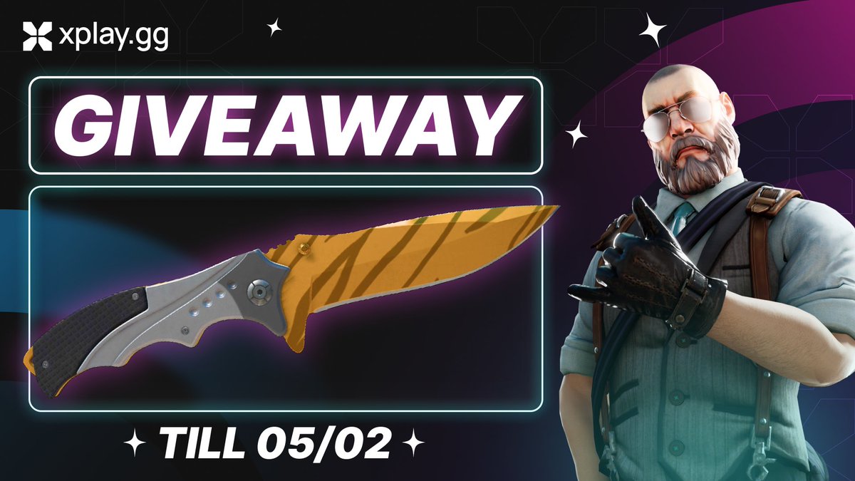 CS2 Giveaway Ft. <a href="/xplay_gg/">xplay.gg</a> ⚡️ 

⭐️ Nomad | Tiger Tooth (FN)

- Follow <a href="/xplay_gg/">xplay.gg</a> &amp; <a href="/ThourCS2/">Thour</a>
- Like &amp; Retweet
- Tag a friend

One winner will be chosen within a week, good luck 🤞
