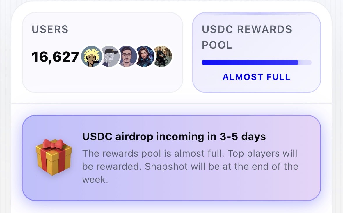 bubonik_X's tweet image. Almost 17k players are already playing Base Me, and I think that by the end of the week, that number will exceed 20k.  @0x_fokki has created a really interesting game, and as you can see, the airdrop will take place in 5 days. We will find out who will receive it and what the…