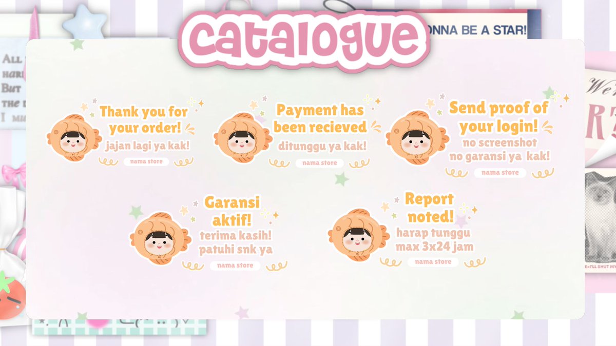 jogqet's tweet image. help rt? thankyou so much ☁️🎀

hai timan timun👋🏻 boleh bantuk ospekin sticker pack whatsapp/wa ini? kebetulan baru banget bikin dan butuh saran :3 kalo ada kesamaan boleh banget tegur aku di dm yaa! 

💰: 15K/pack (free retext no recolor)
🔖: #zonauang #zonajajan