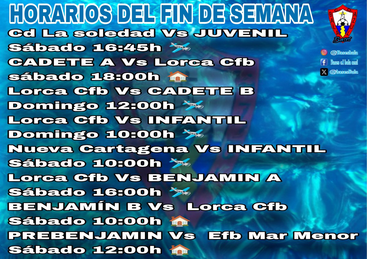 Partidos del fin de semana.
💙⚽🦈💪