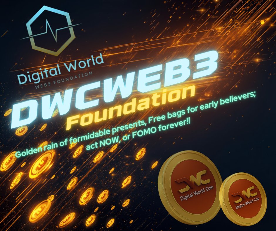 🔔 Airdrop 🔔
👉 Follow <a href="/DWCWEB3/">Digital World Web3 Foundation</a>
🔁 RT this post
💬 Tag 3 friends in the comments
🎁 First 1000 #BEP20 Wallets
⏳ Deadline: February 5, 2026
⚠️ All tasks must be completed to be eligible

#AirdropAlert #dwcweb3   #digitalworldcoin #crypto #BTC #BNBchain #Binance #community