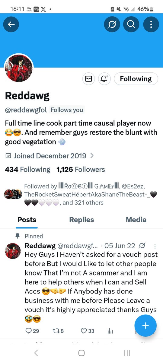 O_G_S_Y's tweet photo. Another person added to the legit list @reddawgfol he offers beff fits, gender swop, frozen money. https://t.co/fYPo2B1LUn