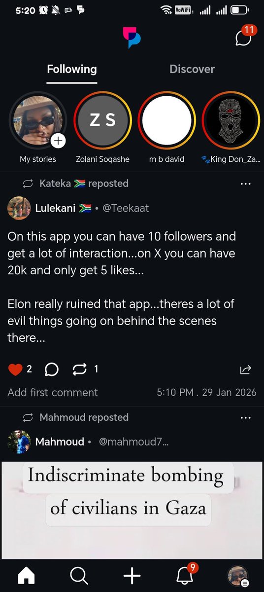 ThuliSaul_'s tweet photo. We must encourage people when something amazing is happening so they can join in. 

This app is cool #UpScrolled #SATwitter .#BBMansiS6 https://t.co/TqItxMaxDW