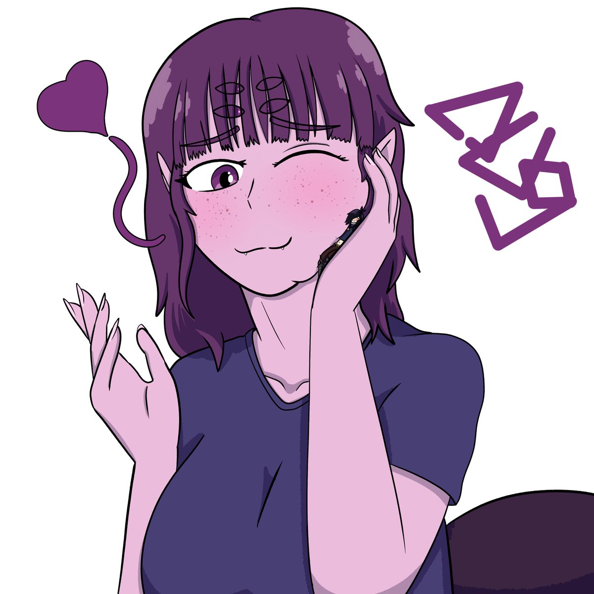 In #Felarya Cuddles are in short supply, this harpy is hogging all of them! <a href="/TheTlatypus/">Terry (Comms closed)</a> 's character Violet~
#sizetwittter #giantess