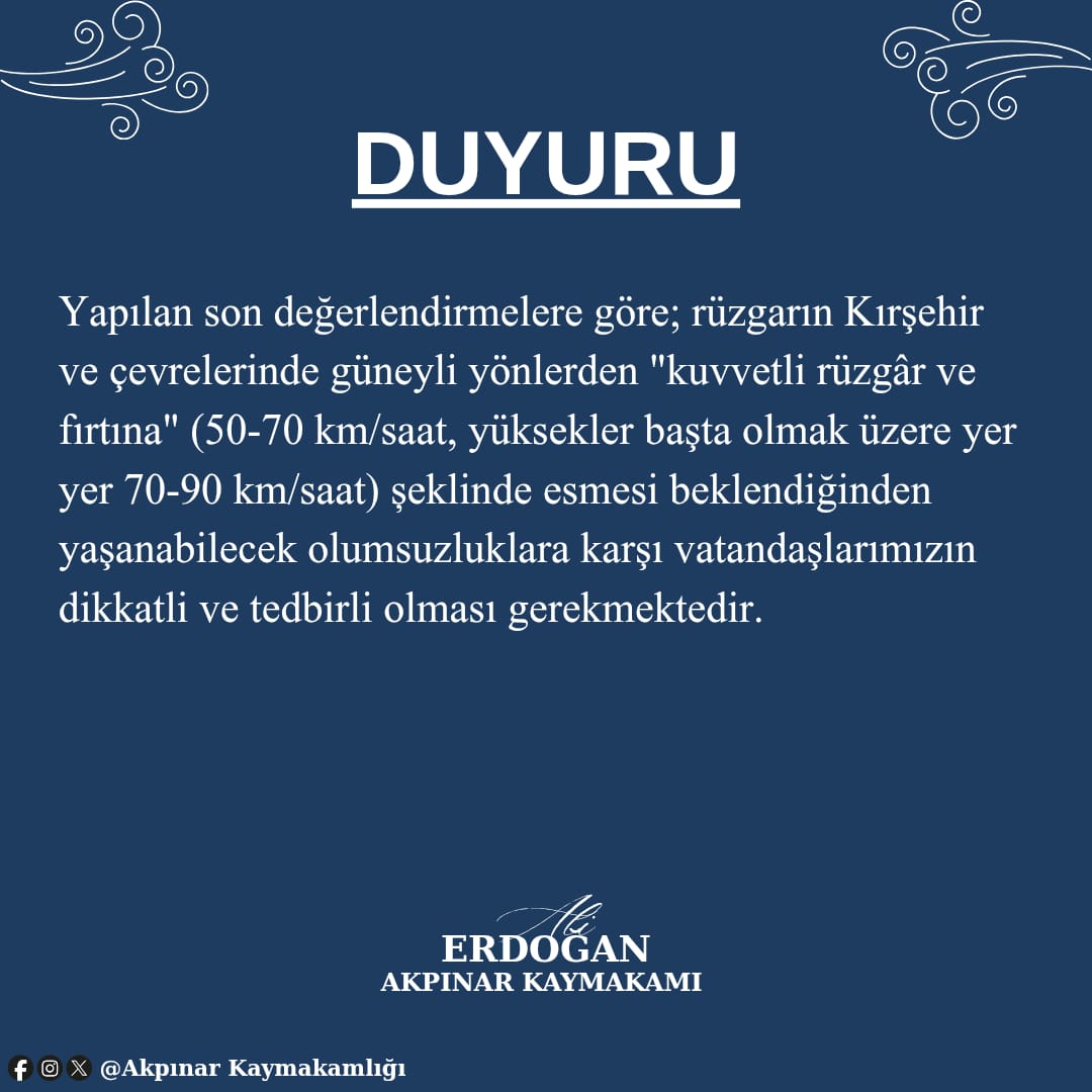 Akpınar Kaymakamlığı (@akpinargovtr) on Twitter photo 