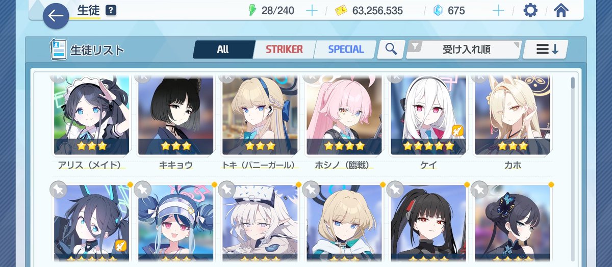 punicky's tweet image. アリス、ケイ、ホシノ、アリス大量