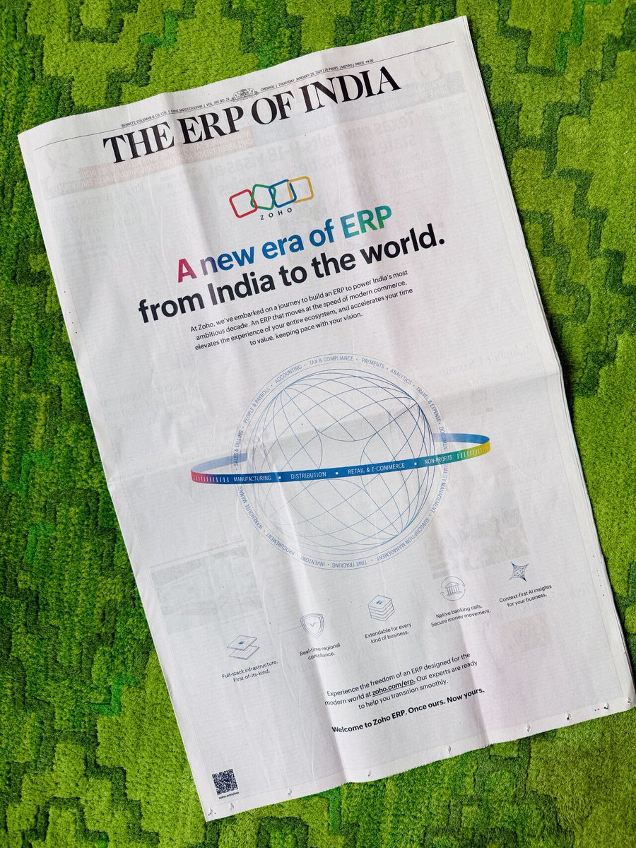 trigya_innovate's tweet photo. At Trigya Innovations, we believe technology is most powerful  make your daily operations smoother and more predictable.A new era of ERP has arrived, and it’s heartening to see Zoho leading this global movement from India. 
 #ZohoPartner #MakeInIndia #ERPRevolution #TrigyaCare" https://t.co/iR4UumgiFD