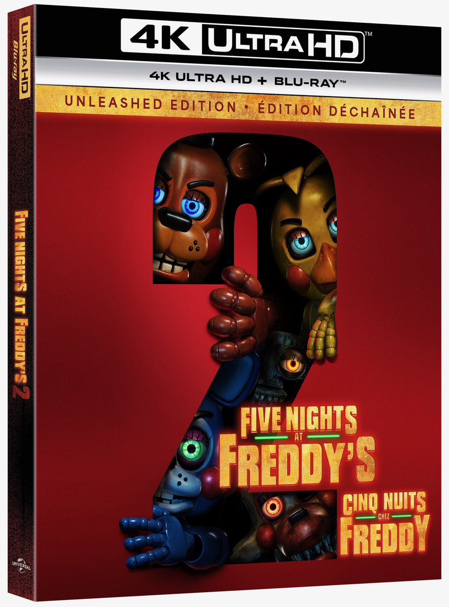This time, there will be no second chances. Follow us + RT to enter to #win a copy of the second chapter in the fan-favorite video game horror franchise, #FNAF2, available February 17 on 4K UHD!