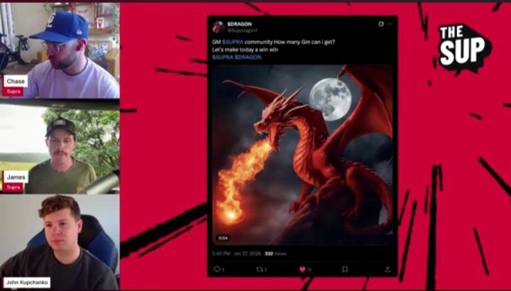 $DRAGON is live on SUP. 🐉
Appreciate the recognition, @Supra_Labs
Let’s build.
$SUPRA $DRAGON 🚀