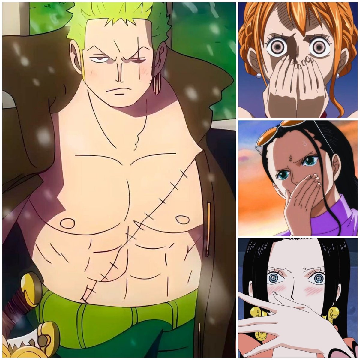 EMUNOPLA's tweet photo. 📏 Throughout the story, the author has revealed the bust measurements of only four characters: 

♀️ Boa Hancock: 111 cm
♂️ Roronoa Zoro: 110 cm
♀️ Nico Robin: 100 cm
♀️ Nami: 98 cm https://t.co/m1otgpwxr4