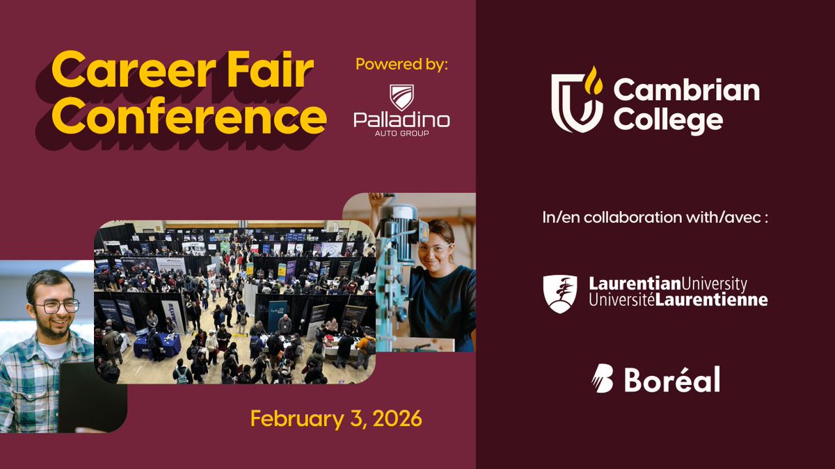 Our team will be at Northern Ontario's Largest Career Fair -  the <a href="/cambriancollege/">Cambrian College</a> Career Fair! Taking place on Feb 3rd, from 10-3 

Be sure to swing by our booth and chat with our team to see if a career in the Construction Industry is the right fit for you!

#CambrianCareerFair