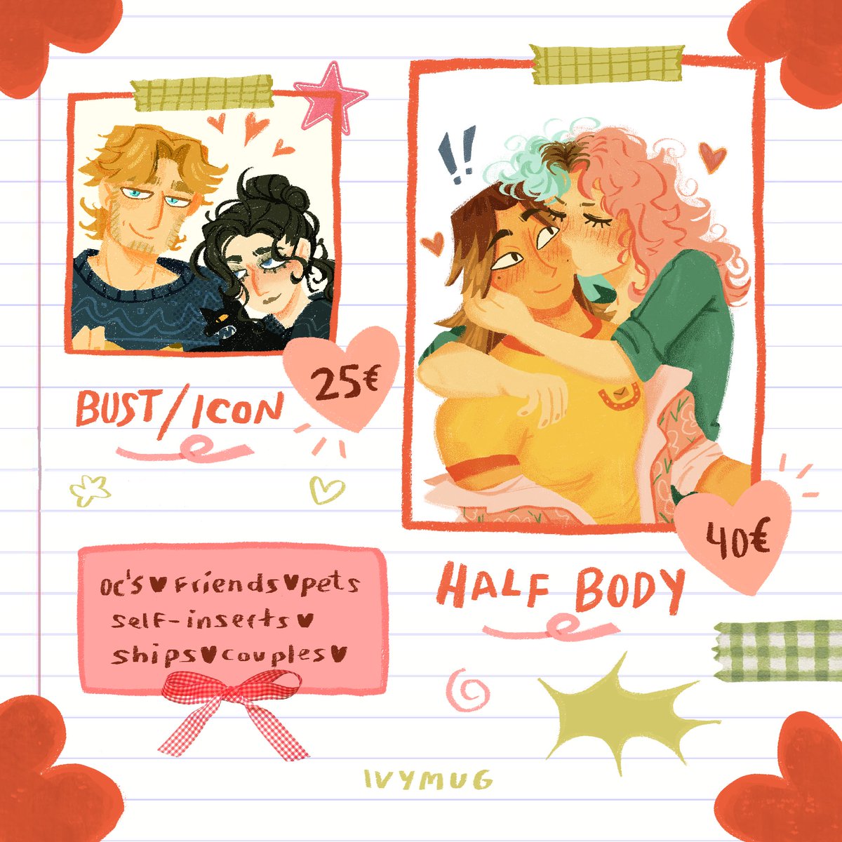 ivymug_'s tweet image. 💌LIMITED YCH VALENTINE’S DAY SALE!💌 10 slots available till february 13th. 
DM me or VGen link in bio!