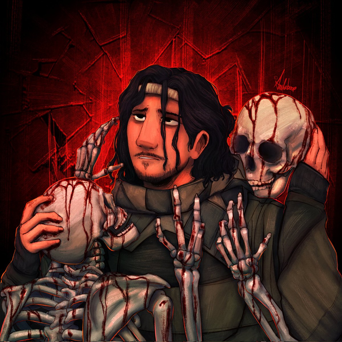 They paid for their sins with blood, and you will too. 
#art #markiplier #ironlung